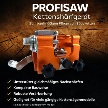 ProfiSaw Chainsaw Sharpener - Compact Sharpening Tool for Many Chainsaws