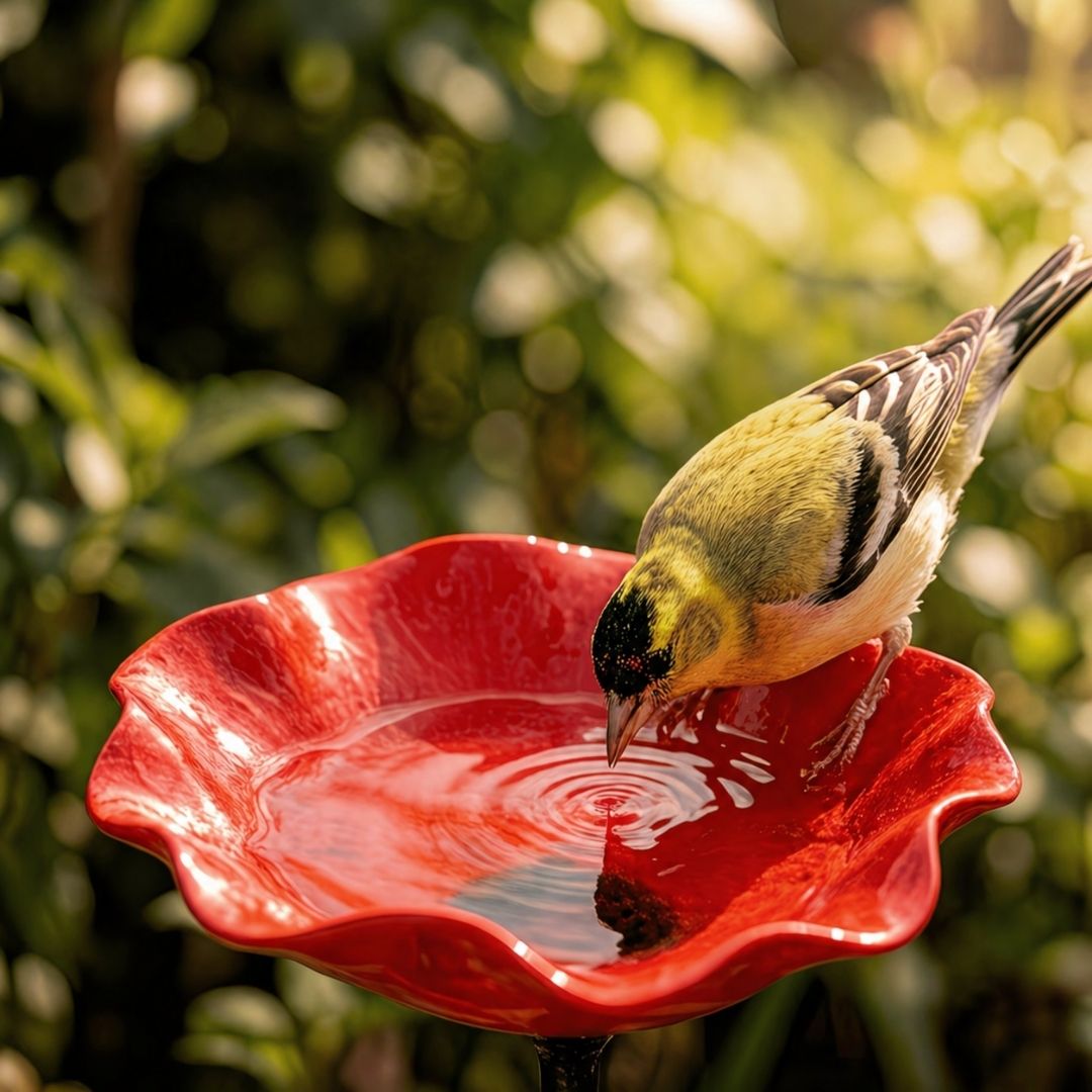 Vogelblüten – Vogeltränke in Blütenform | 2er-Set